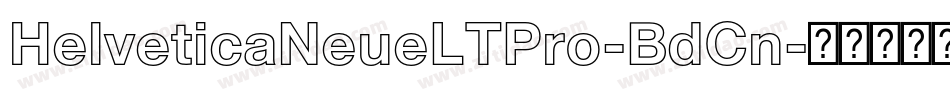 HelveticaNeueLTPro-BdCn字体转换