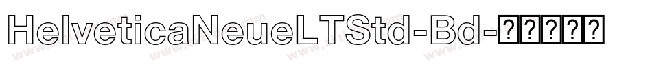 HelveticaNeueLTStd-Bd字体转换