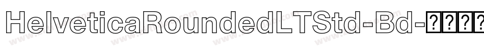 HelveticaRoundedLTStd-Bd字体转换