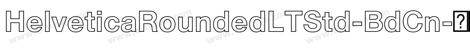 HelveticaRoundedLTStd-BdCn字体转换