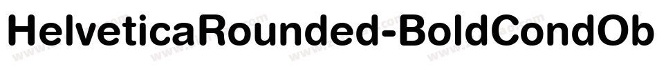 HelveticaRounded-BoldCondObl字体转换