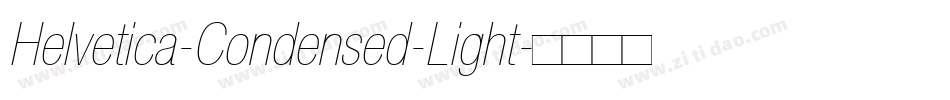Helvetica-Condensed-Light字体转换