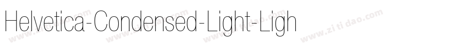 Helvetica-Condensed-Light-Light字体转换