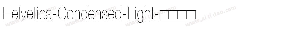 Helvetica-Condensed-Light字体转换