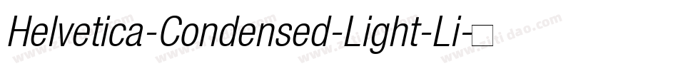 Helvetica-Condensed-Light-Li字体转换