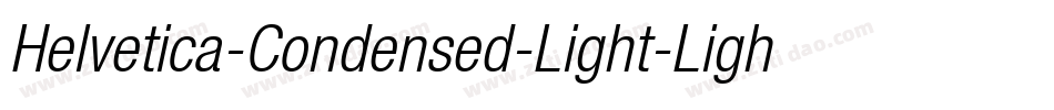 Helvetica-Condensed-Light-Light字体转换