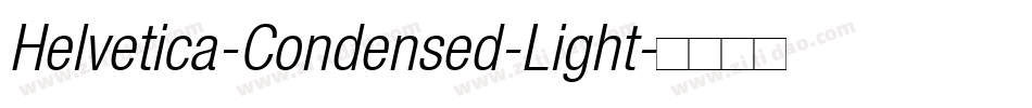 Helvetica-Condensed-Light字体转换