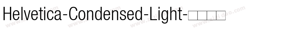 Helvetica-Condensed-Light字体转换