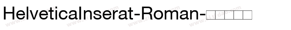HelveticaInserat-Roman字体转换