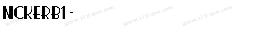 NICKERB1字体转换