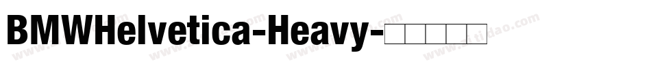 BMWHelvetica-Heavy字体转换