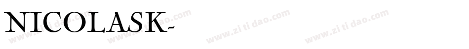 NICOLASK字体转换