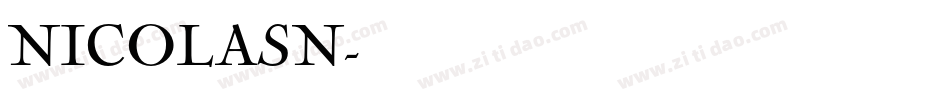 NICOLASN字体转换