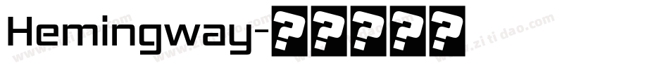 Hemingway字体转换