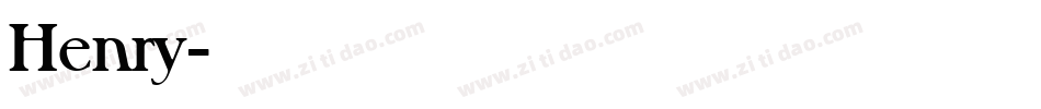Henry字体转换