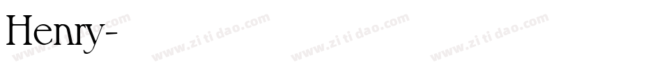 Henry字体转换