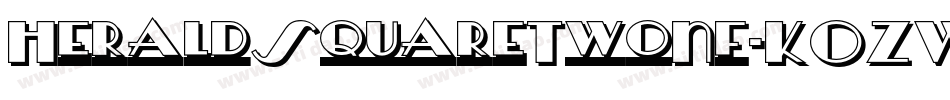 HeraldSquareTwoNf-KOZW字体转换