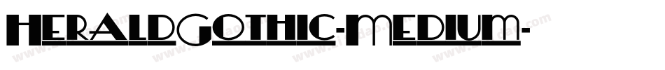 HeraldGothic-Medium字体转换