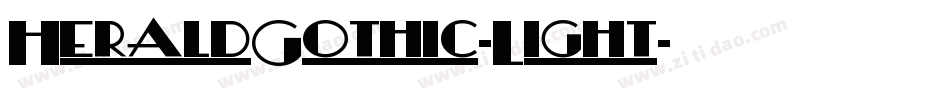 HeraldGothic-Light字体转换