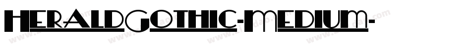 HeraldGothic-Medium字体转换