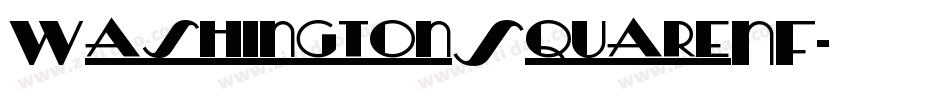 WashingtonSquareNF字体转换