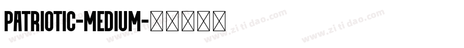Patriotic-Medium字体转换