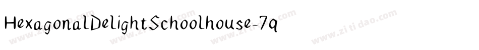 HexagonalDelightSchoolhouse-7qrP字体转换