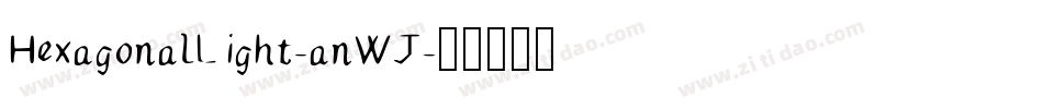 HexagonalLight-anWJ字体转换