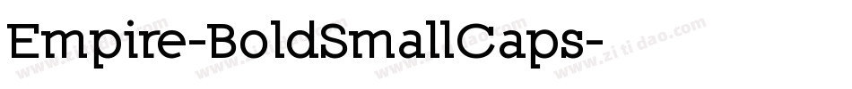 Empire-BoldSmallCaps字体转换