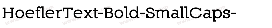 HoeflerText-Bold-SmallCaps字体转换