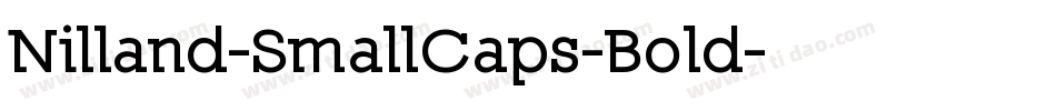 Nilland-SmallCaps-Bold字体转换