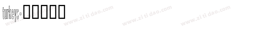turkeys字体转换