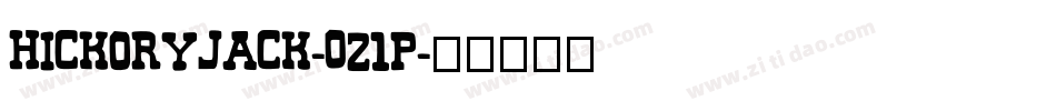 HickoryJack-O21p字体转换