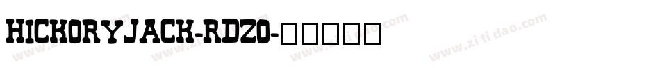 HickoryJack-RDzo字体转换