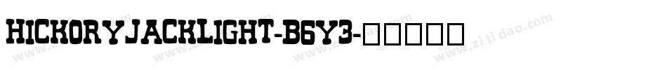 HickoryJackLight-B6y3字体转换