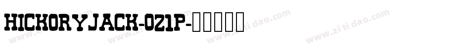 HickoryJack-O21p字体转换