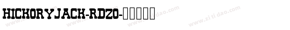 HickoryJack-RDzo字体转换