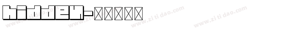 hidden字体转换