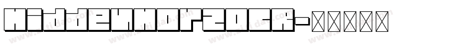 HiddenHorzOCR字体转换