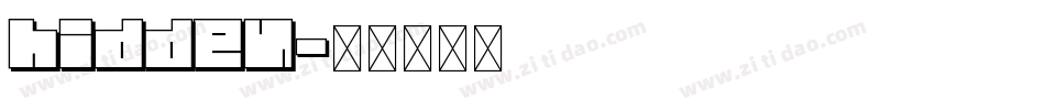 hidden字体转换