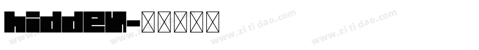 hidden字体转换