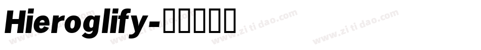 Hieroglify字体转换