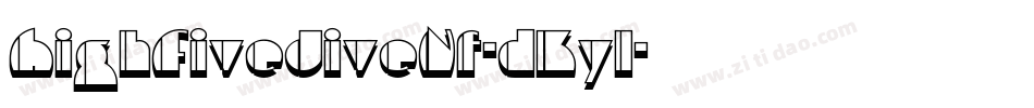 HighFiveJiveNf-dKyl字体转换