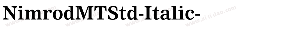NimrodMTStd-Italic字体转换