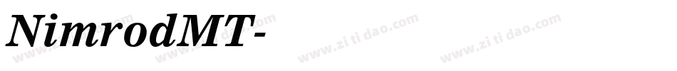 NimrodMT字体转换