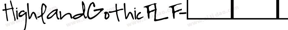 HighlandGothicFLF字体转换