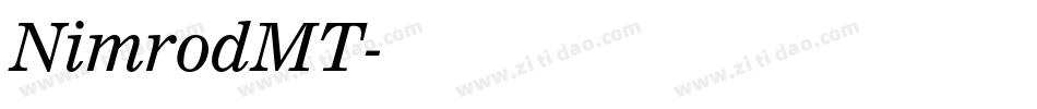 NimrodMT字体转换