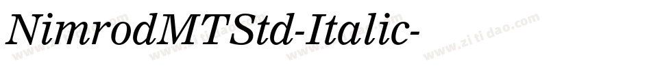 NimrodMTStd-Italic字体转换