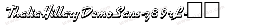 ThaliaHillaryDemoSans-z89rL字体转换