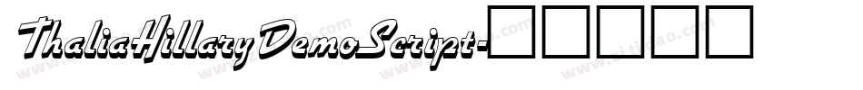 ThaliaHillaryDemoScript字体转换